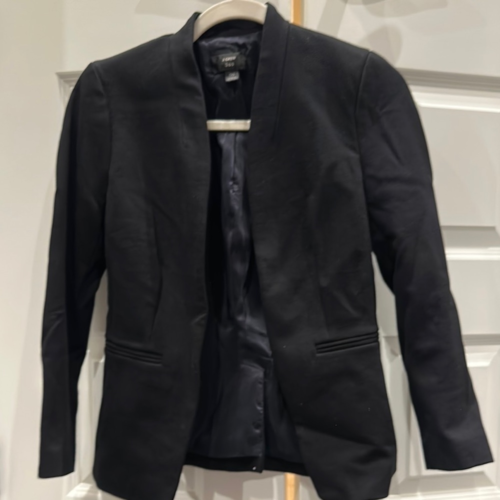 J. Crew Black Tailored Blazer for Formal Occasions